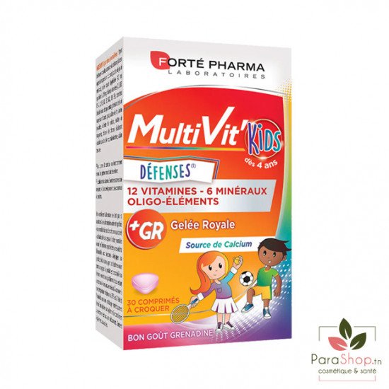 FORTE PHARMA MULTIVIT'KIDS 30 Comprimés à Croquer