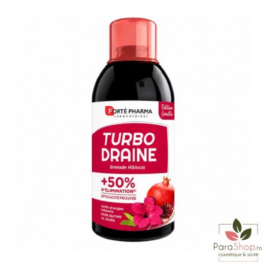 FORTE PHARMA TurboDraine goût Grenade Hibiscus 500ML FORTE PHARMA TurboDraine goût Grenade Hibiscus 500ML