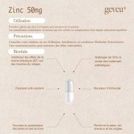 Geveu Zinc 50mg 30 Gelules Geveu Zinc 50mg 30 Gelules