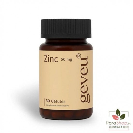 Geveu Zinc 50mg 30 Gelules