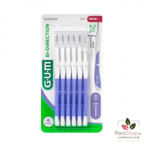 GUM BI DIRECTION Brossette interdentaire 0.6MM 2014