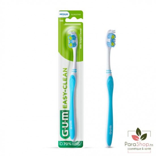 GUM BROSSE A DENTS EASY CLEAN 135 MEDIUM GUM BROSSE A DENTS EASY CLEAN 135 MEDIUM