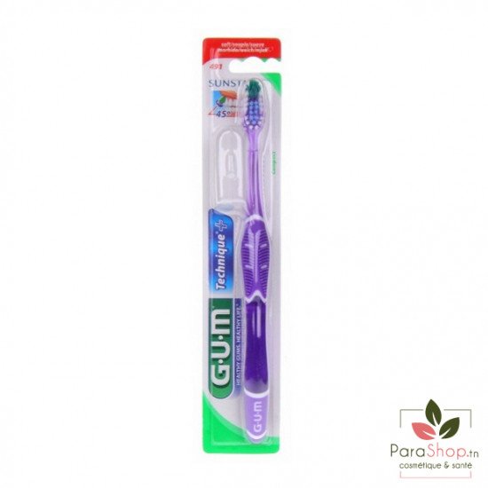 GUM TECHNIQUE Brosse à Dents Compact Medium 493