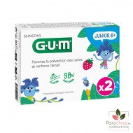 GUM JUNIOR Gel Dentifrice 6+ ans 2x50ML GUM JUNIOR Gel Dentifrice 6+ ans 2x50ML