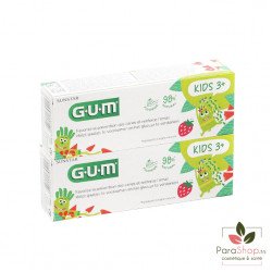 Gum Kids dentifrice fraise 3-6 ans 2X50ML Gum Kids dentifrice fraise 3-6 ans 2X50ML