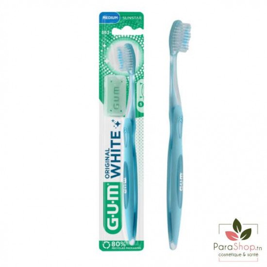 GUM Original White Brosse à dents Medium 563 GUM Original White Brosse à dents Medium 563