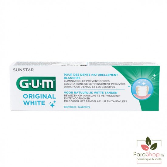 GUM ORIGINAL WHITE DENTIFRICE 75ML GUM ORIGINAL WHITE DENTIFRICE 75ML