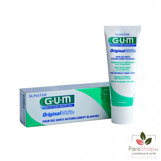 GUM ORIGINAL WHITE DENTIFRICE 75ML