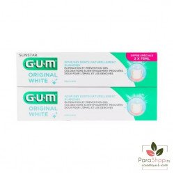 GUM ORIGINAL WHITE DENTIFRICE LOT DE 2  GUM ORIGINAL WHITE DENTIFRICE LOT DE 2