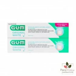 GUM ORIGINAL WHITE DENTIFRICE LOT DE 2