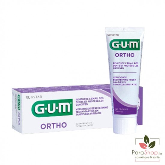 GUM ORTHO GEL DENTIFRICE 75ML