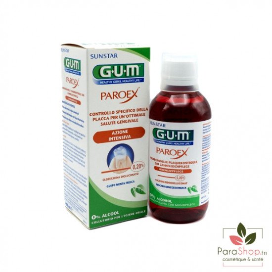 GUM PAROEX Bain de Bouche 0.20% 300ML	