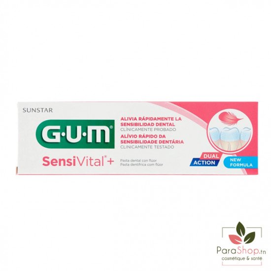 GUM SENSIVITAL+ Dentifrice 75ML