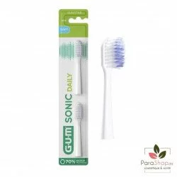 GUM Sonic Daily Recharges Brosse a Dents Souple 2 Unités 4110