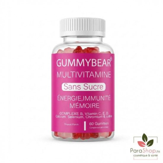 GUMMYBEAR MULTIVITAMINE SANS SUCRE 60 GUMMIES GUMMYBEAR MULTIVITAMINE SANS SUCRE 60 GUMMIES