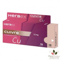 HERBEX Cuivre 15 GELULES  HERBEX Cuivre 15 GELULES
