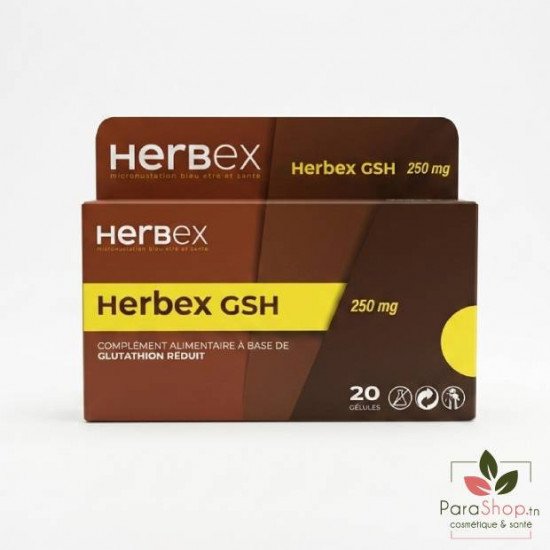 HERBEX GSH 250MG 20 GELULES HERBEX GSH 250MG 20 GELULES