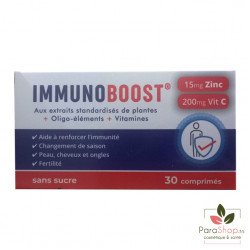 IMMUNOBOOST ZINC + VIT C 30 Comprimes IMMUNOBOOST ZINC + VIT C 30 Comprimes