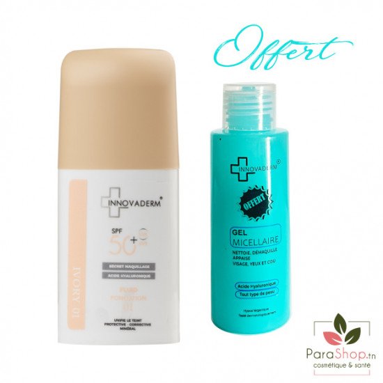 INNOVADERM PACK Fond de Teint Minéral Ivory 1 SPF50+ INNOVADERM PACK Fond de Teint Minéral Ivory 1 SPF50+