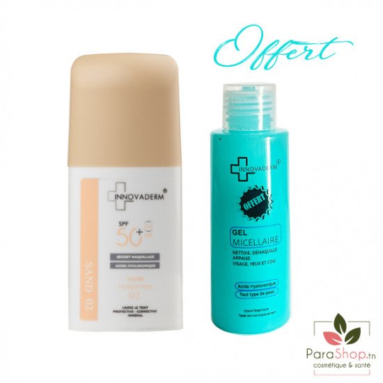 INNOVADERM PACK Fond de Teint Minéral Sand 2 SPF50+ INNOVADERM PACK Fond de Teint Minéral Sand 2 SPF50+
