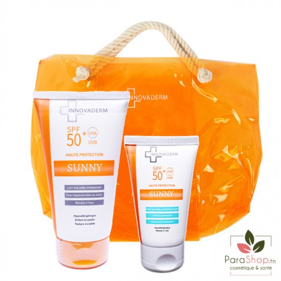 INNOVADERM PACK SUNNY LAIT SOLAIRE SPF50+ SUNNY PEAU SECHE SPF 50+ INNOVADERM PACK SUNNY LAIT SOLAIRE SPF50+ SUNNY PEAU SECHE SPF 50+
