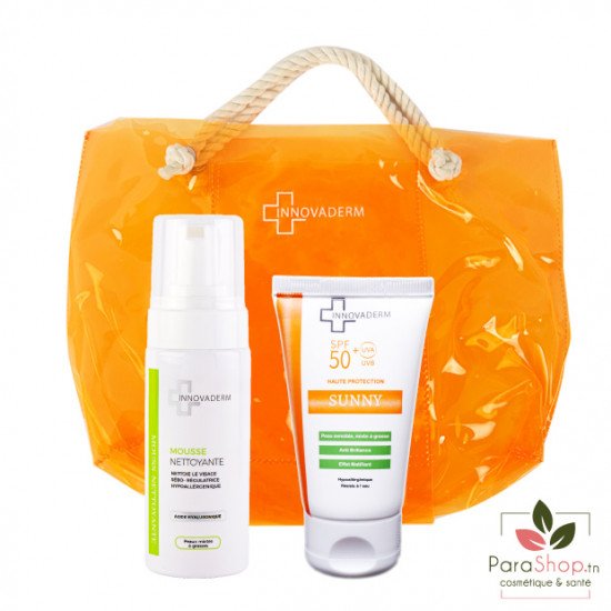 INNOVADERM SUNNY PACK SAC SOLAIRE PEAU MIXTE A GRASSE