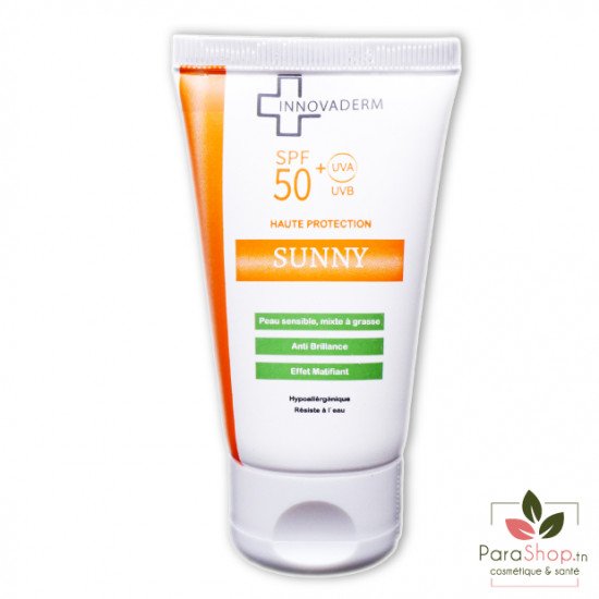 INNOVADERM SUNNY ANTI BRILLANCE PEAU GRASSE SPF 50+