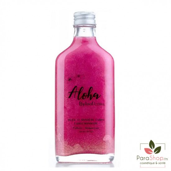 ALOHA BY INODERMA Huile au Monoï de Tahiti Pailletée PINK 100ML