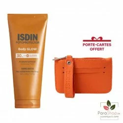 ISDIN FOTOPROTECTOR Body Glow SPF30 200ML + Porte Carte Offert