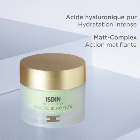 ISDIN ISDINCEUTICS HYALURONIC MOISTURE PEAUX MIXTES A GRASSES 50G