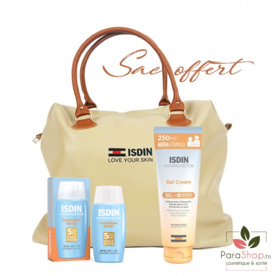 ISDIN PACK Sac Fusion Water MAGIC SPF 50 + Gel Cream SPF 50+ ISDIN PACK Sac Fusion Water MAGIC SPF 50 + Gel Cream SPF 50+