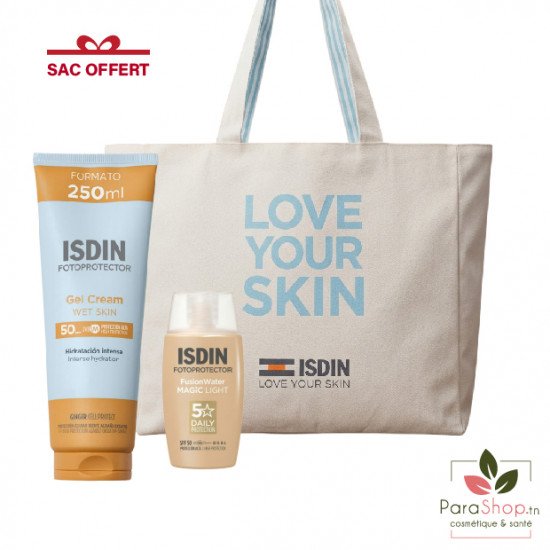 ISDIN SAC Gel Cream SPF50+ 250ML + Fusion Water Magic Light SPF50 ISDIN SAC Gel Cream SPF50+ 250ML + Fusion Water Magic Light SPF50