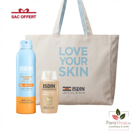 ISDIN SAC Spray SPF50 250ML + Fusion Water Magic Light SPF50 ISDIN SAC Spray SPF50 250ML + Fusion Water Magic Light SPF50
