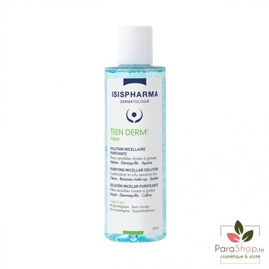 ISISPHARMA TEEN DERM AQUA Solution Micellaire 250ML