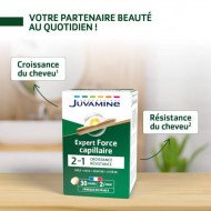 JUVAMINE EXPERT FORCE CAPILLAIRE 2EN1 60 COMPRIMES