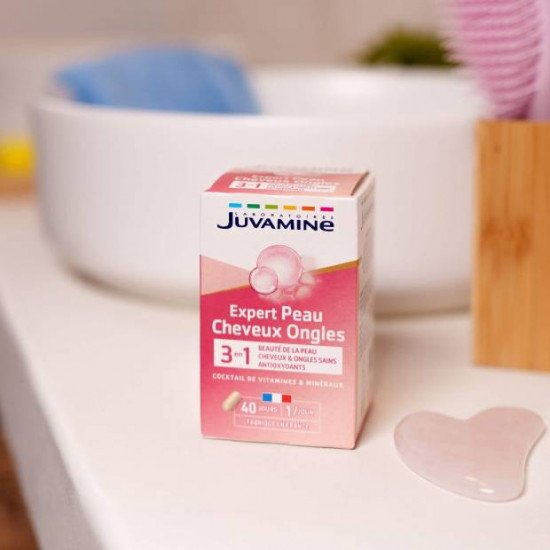JUVAMINE EXPERT PEAU CHEVEUX ONGLES 3EN1 40 GELULES