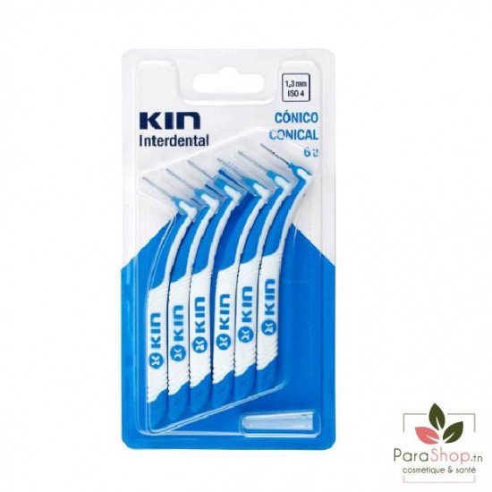 Kin Brossettes Interdentaire Conique 1.3mm BT/6 Kin Brossettes Interdentaire Conique 1.3mm BT/6