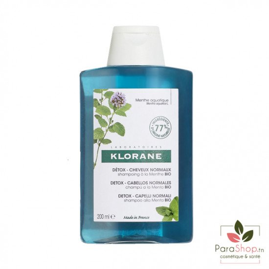 KLORANE Shampoing à la Menthe Aquatique BIO 200ML