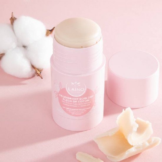 LAINO DEODORANT SOLIDE FLEUR DE COTON 60GR