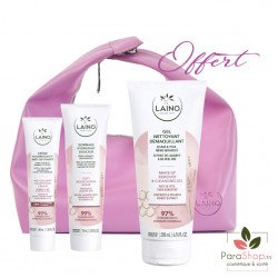 LAINO TROUSSE Gel Nettoyant Demaquillant + Gommage Hydratant + Creme Nourrissante  LAINO TROUSSE Gel Nettoyant Demaquillant + Gommage Hydratant + Creme Nourrissante