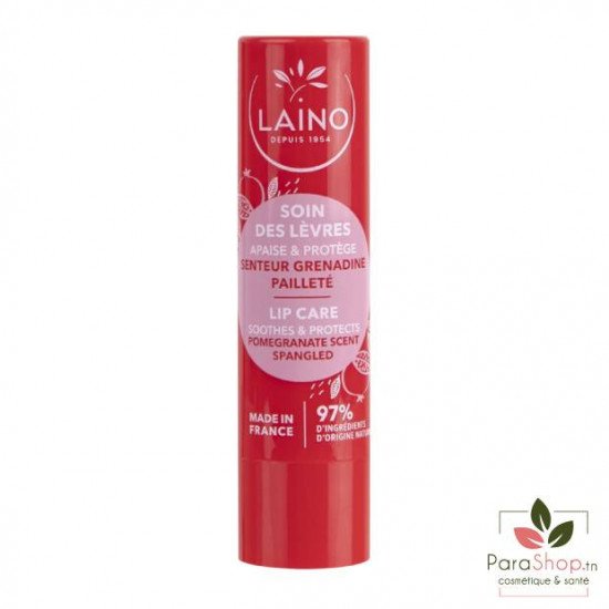 LAINO Soin des lèvres pailleté – senteur Grenadine LAINO Soin des lèvres pailleté – senteur Grenadine