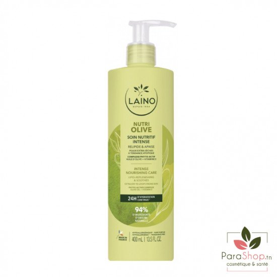 LAINO SOIN NUTRITIF INTENSE à l'Extrait d'olive 400ML