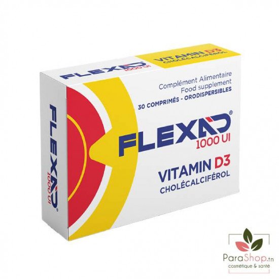 FLEXAD 1000 UI VITAMINE D3 30 COMPRIMES