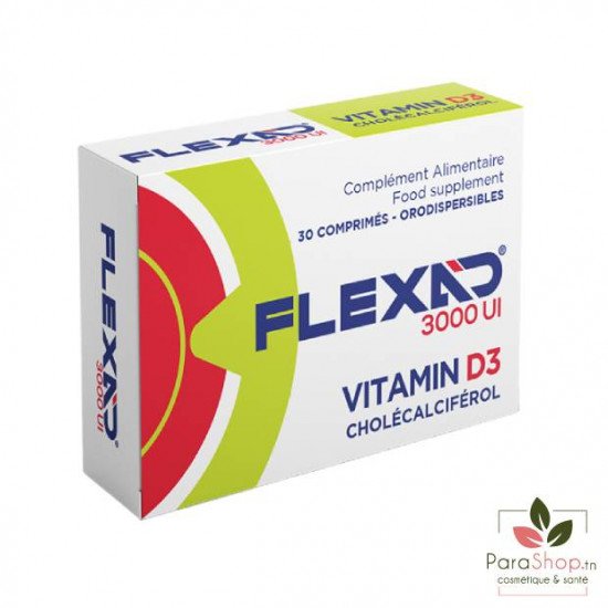 FLEXAD 3000 UI VITAMINE D3 30 COMPRIMES