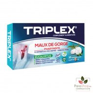 TRIPLEX MAUX DE GORGE EUCALYPTUS - 16 Comprimes à Sucer TRIPLEX MAUX DE GORGE EUCALYPTUS - 16 Comprimes à Sucer