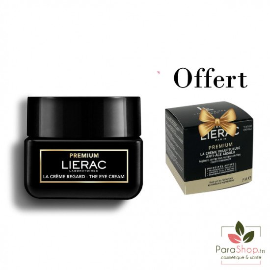 LIERAC PACK PREMIUM LA CREME REGARD + CREME VOLUPTUEUSE 15ML OFFERTE - 2025 LIERAC PACK PREMIUM LA CREME REGARD + CREME VOLUPTUEUSE 15ML OFFERTE - 2025
