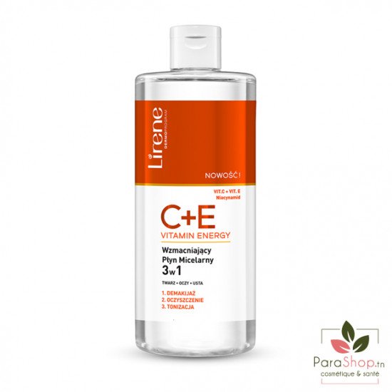 LIRENE C+E VITAMIN ENERGY EAU MICELLAIRE 3 EN 1 400ML