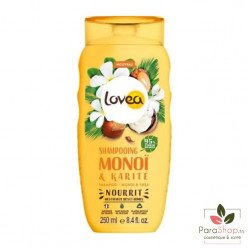 LOVEA SHAMPOOING MONOI & KARITE CHEVEUX SECS ET ABIMES 250ML LOVEA SHAMPOOING MONOI & KARITE CHEVEUX SECS ET ABIMES 250ML
