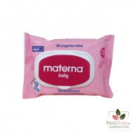 MATERNA BABY LINGETTES ROSES FORMAT POCKET 20 MATERNA BABY LINGETTES ROSES FORMAT POCKET 20