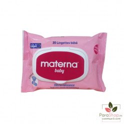 MATERNA BABY LINGETTES ROSES FORMAT POCKET 20 MATERNA BABY LINGETTES ROSES FORMAT POCKET 20